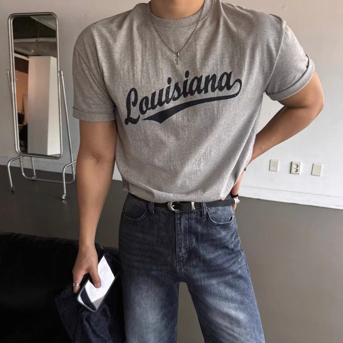 Vintage Print Slim-Fit T-Shirt