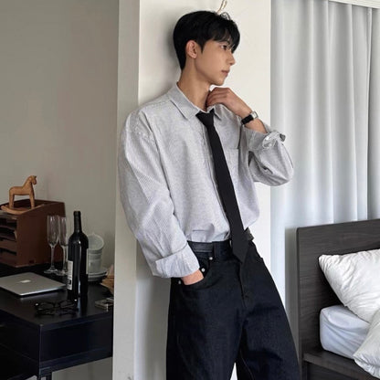 Retro Striped Casual Shirt
