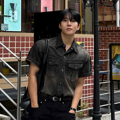 Korean Style Denim Shirt