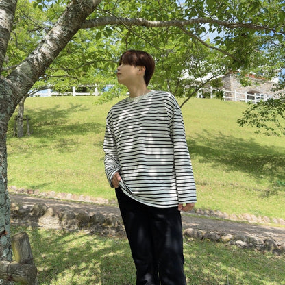 Casual Striped Long Sleeve T-Shirt