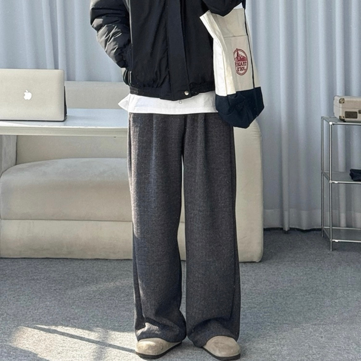 Winter Wide-Legged Casual Pants