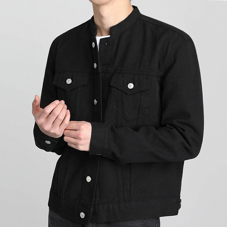 Handsome Collar Denim Jacket