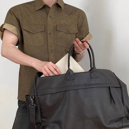 Retro Workwear Short-Sleeve Shirt