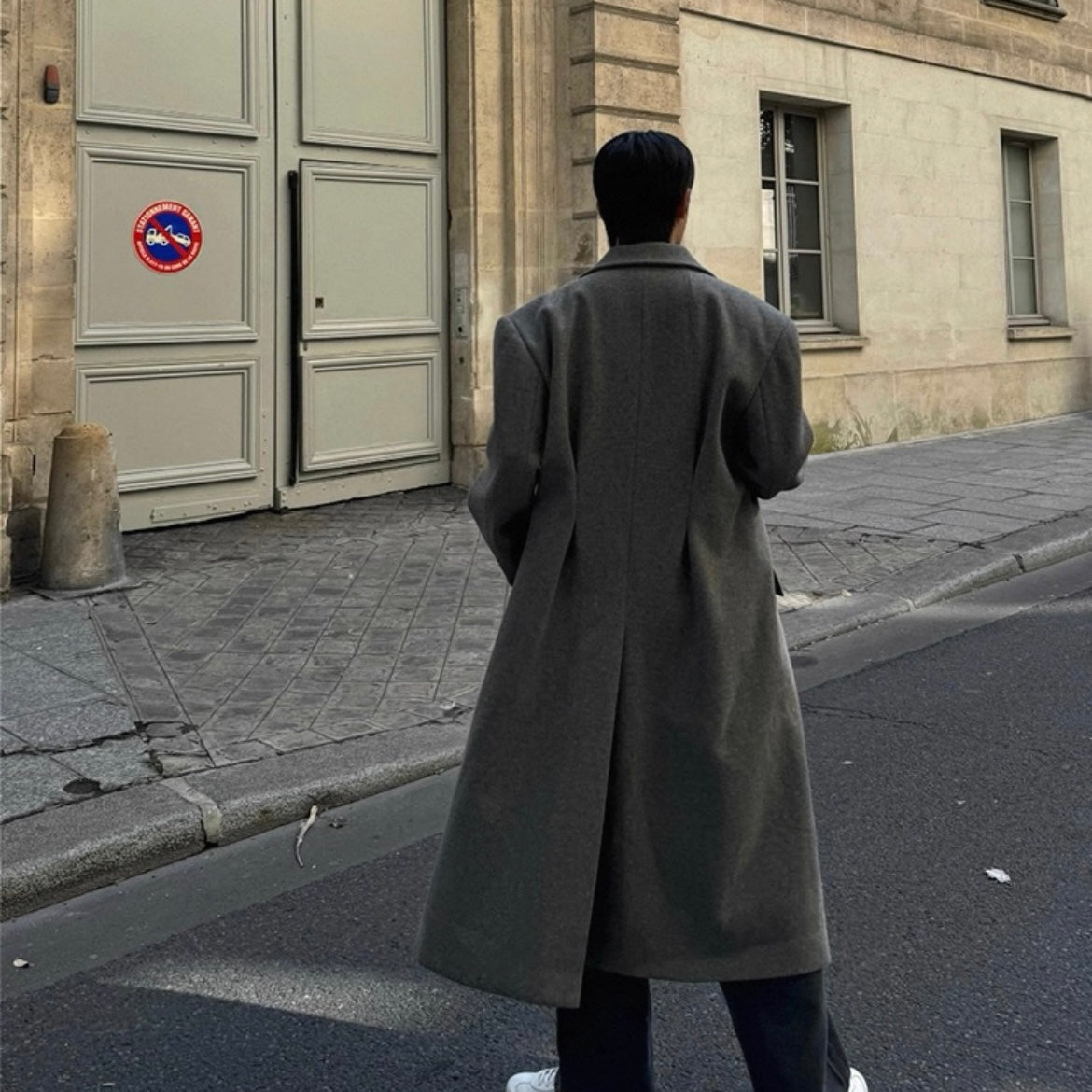 Men's Warm Wool Trench Coat