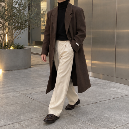 Tweed trench coat