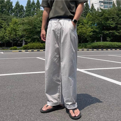 Korean Wide-Leg Sports Pants
