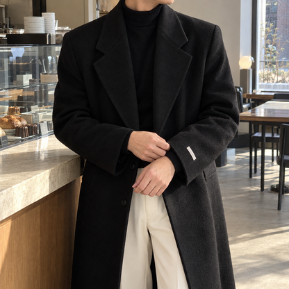 Tweed trench coat