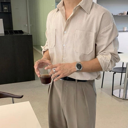 Men's Handsome Stripe Casual Shirt