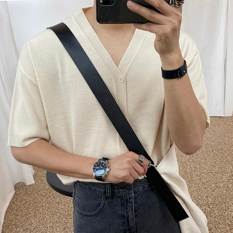 Korean Men's Loose Summer Cardigan