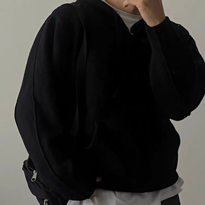 Ribbed Zip-Up Hoodie