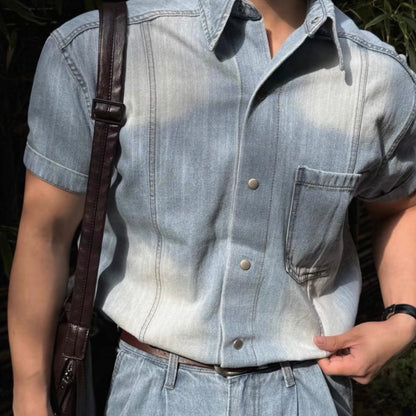 Vintage Washed Denim Shirt