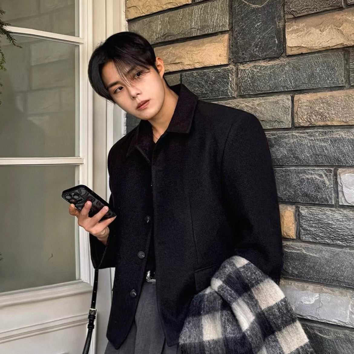 Minimal Wool Short Jacket