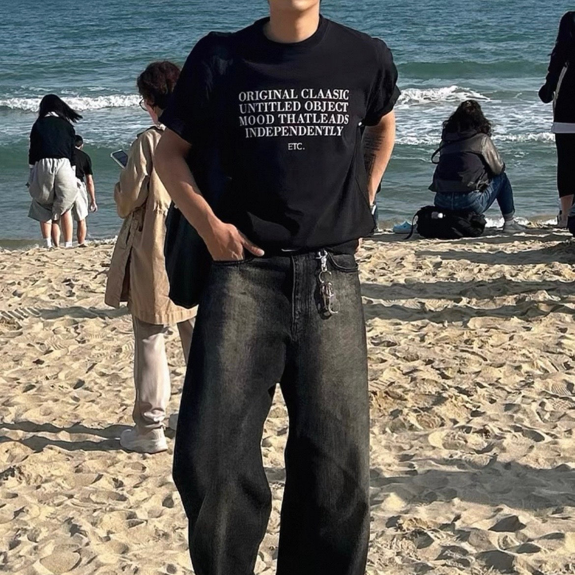 Gangster Style Printed T-Shirt