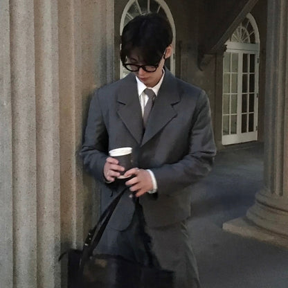 Casual Gray Suit Setup