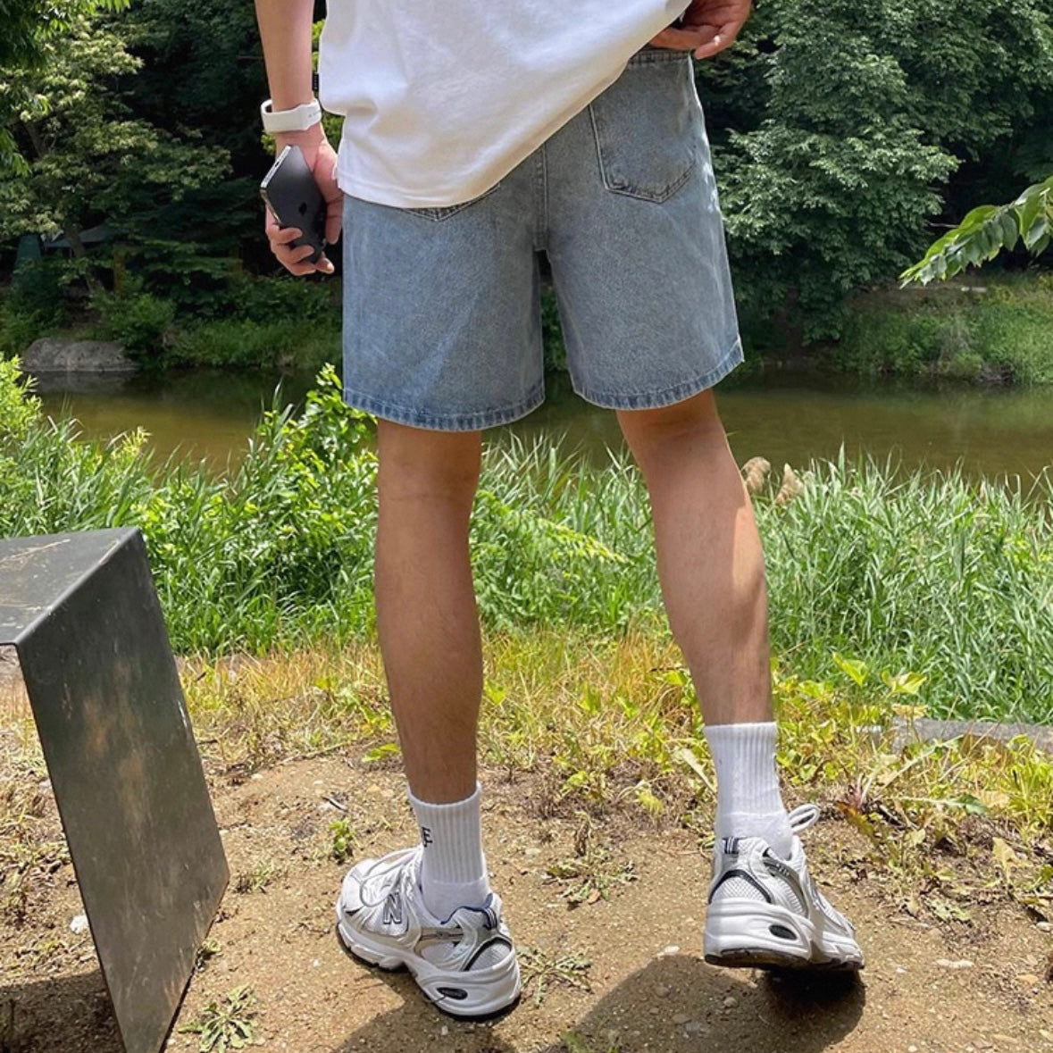 Retro Loose Denim Shorts