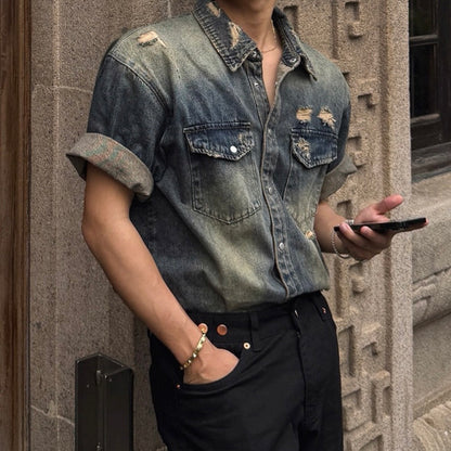 Casual Loose Denim Shirt