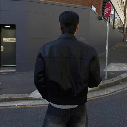 Vintage Leather Blouson Jacket