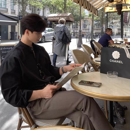 Breezy Casual Long-Sleeve Shirt