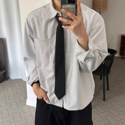Retro Striped Casual Shirt