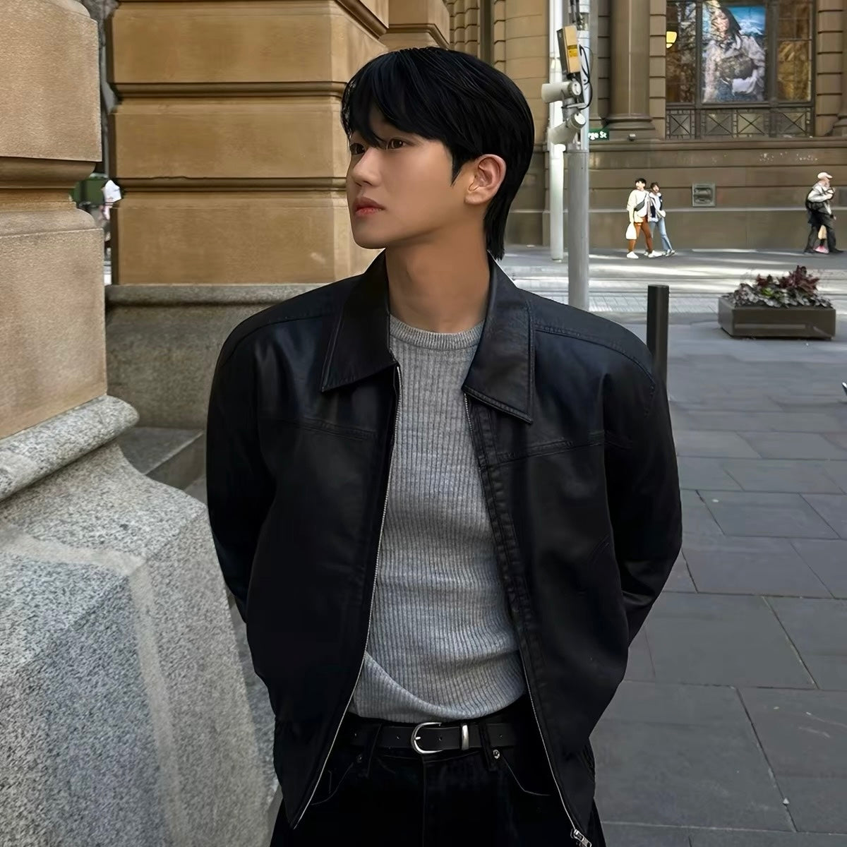 Vintage Leather Blouson Jacket