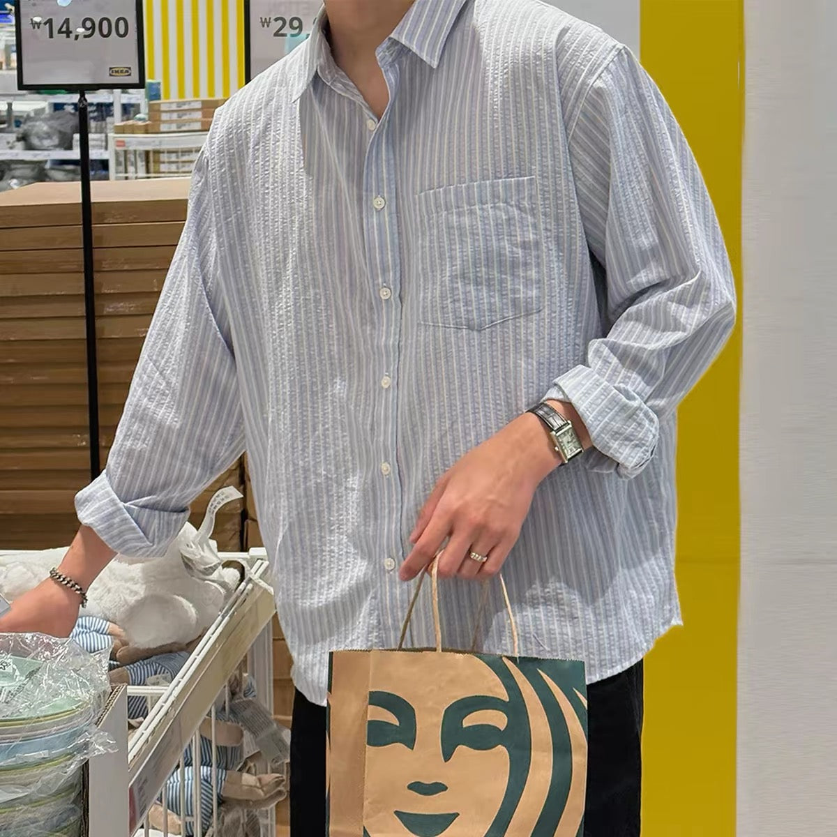Seersucker Stripe Shirt