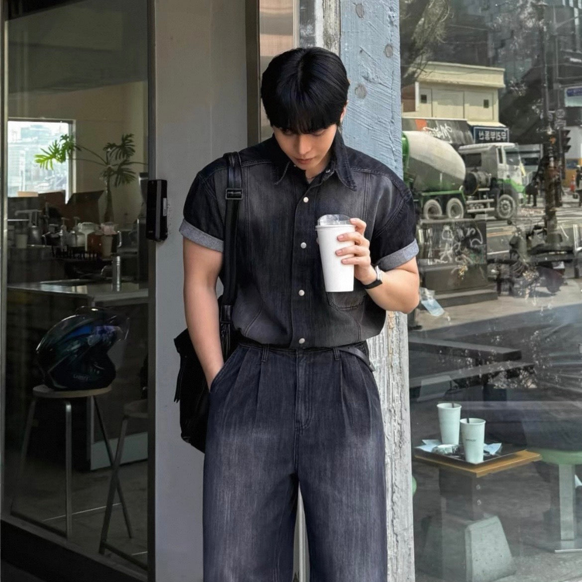 Vintage Washed Denim Shirt