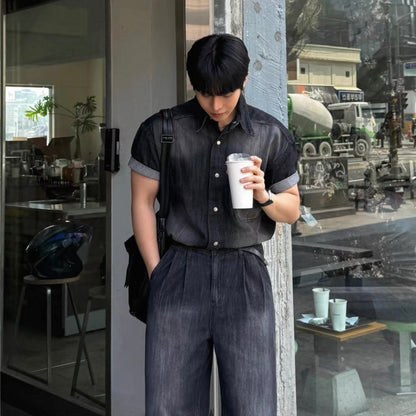 Vintage Washed Denim Shirt