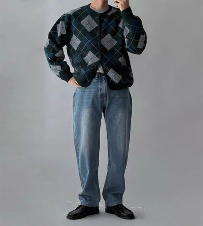 Nordic Mohair Knit Cardigan