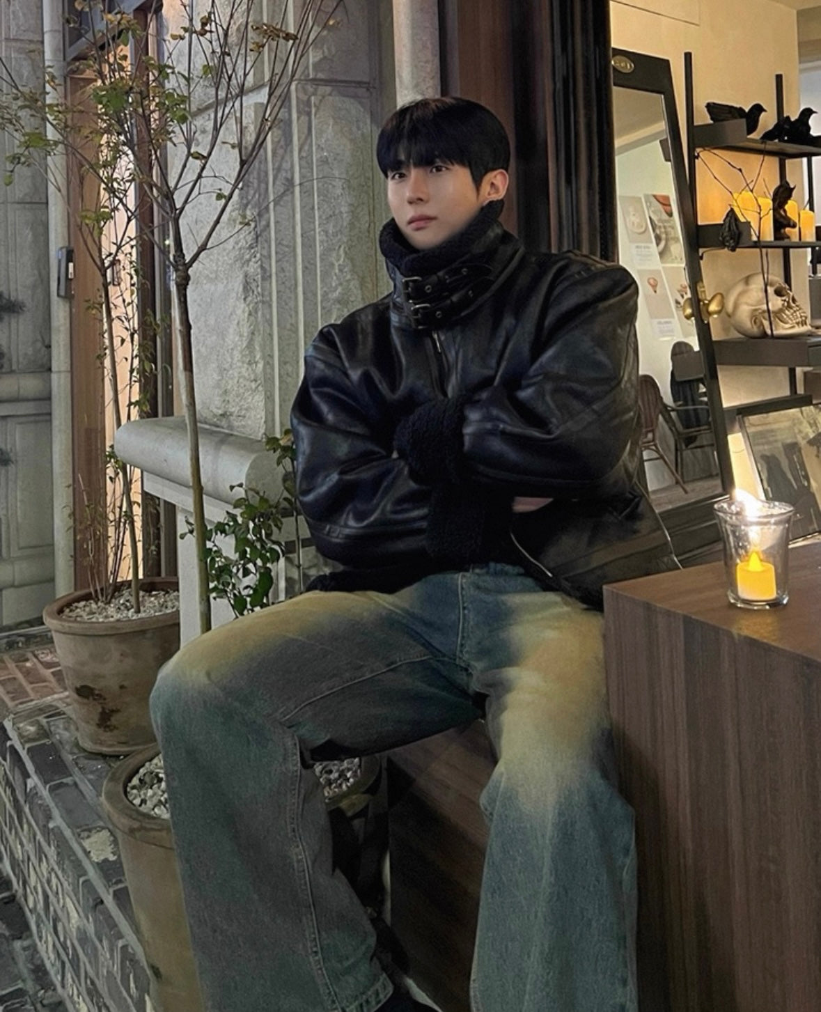 Retro Straight Jeans Pants