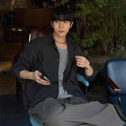 Casual Loose Long-Sleeve Shirt