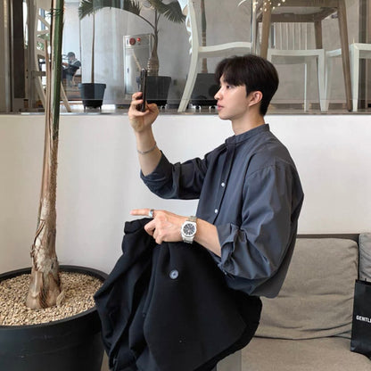 Breezy Casual Long-Sleeve Shirt