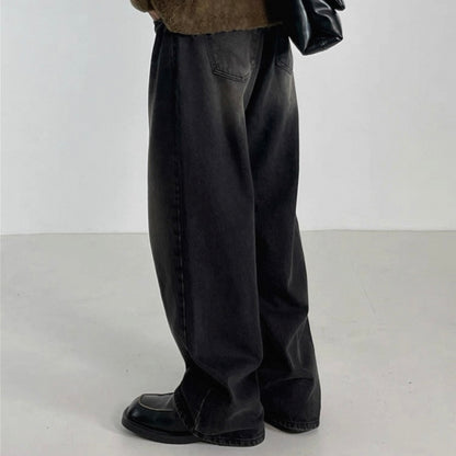Korean Loose Wide-Leg Jeans