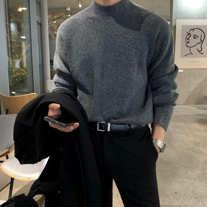 Men's Knit Turtleneck Sweater