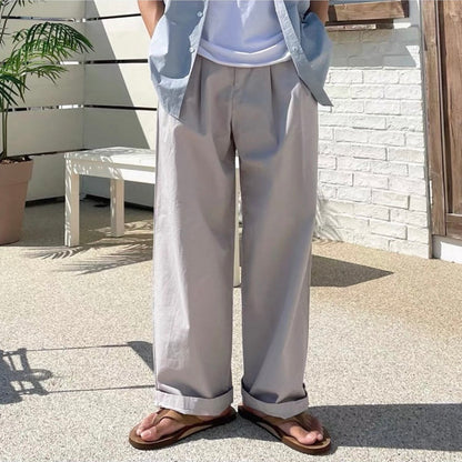 Korean Wide-Leg Sports Pants