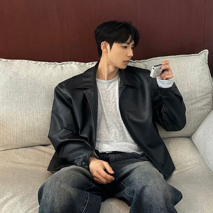 Minimal Leather Jacket