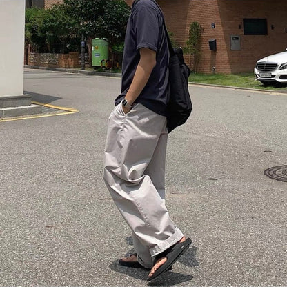 Korean Wide-Leg Sports Pants
