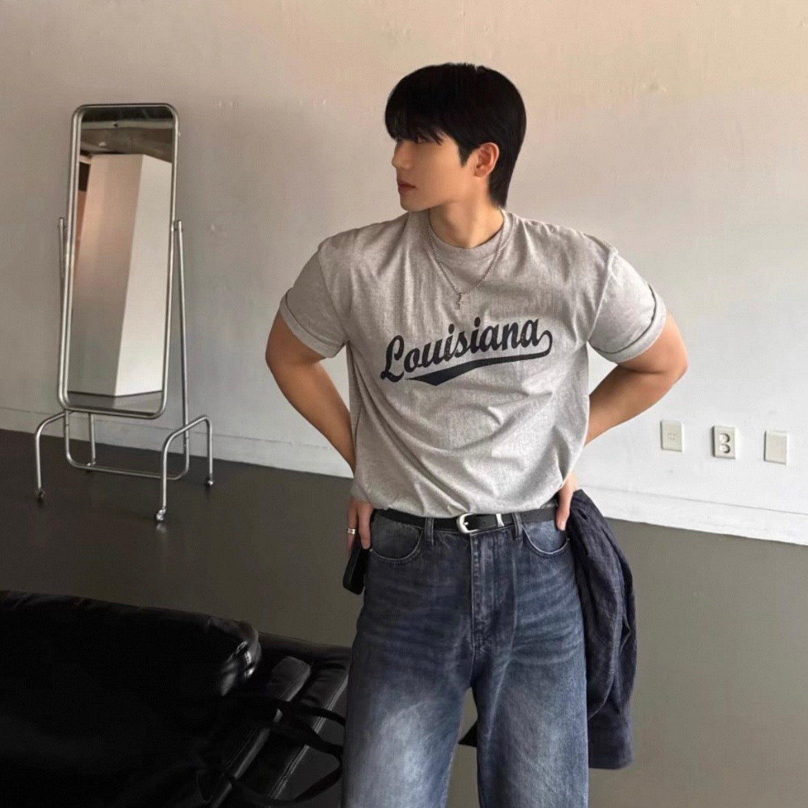 Vintage Print Slim-Fit T-Shirt