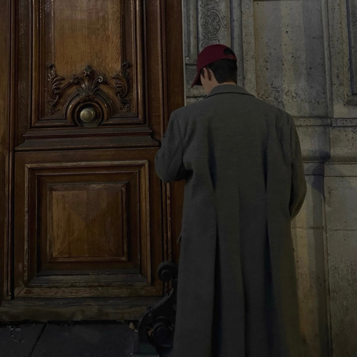 Men's Warm Wool Trench Coat