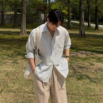 Noel Stripe Oversized Shirt