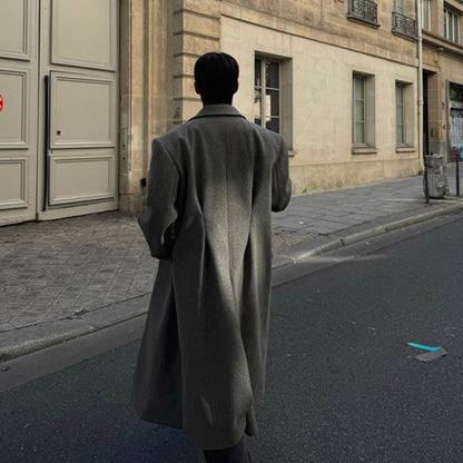 Men's Warm Wool Trench Coat