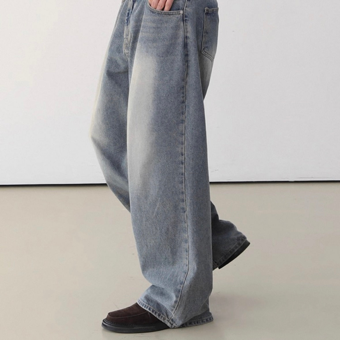 Korean Style Wide-Leg Jeans