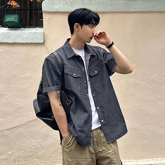 Korean Stylish Denim Shirt