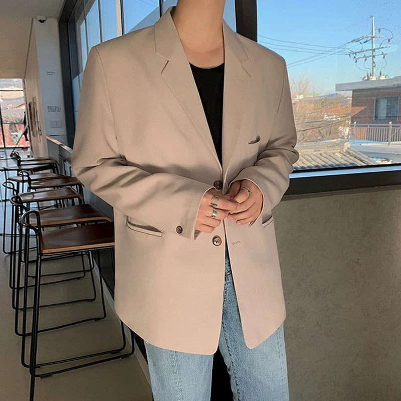 Korean Casual Tailored Jacket