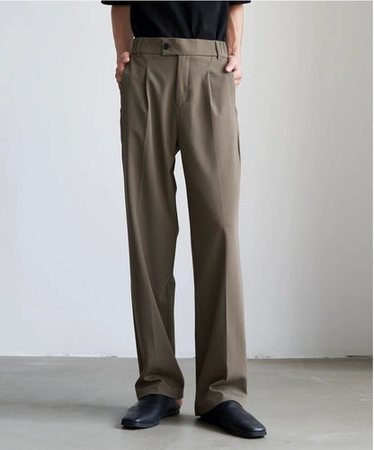 Single Pleated Casual Pants