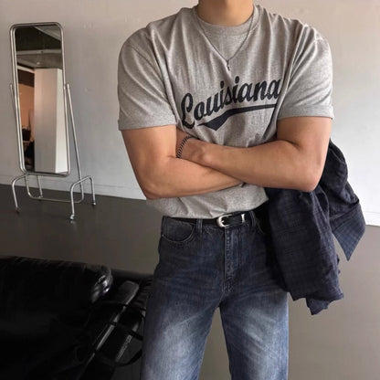 Vintage Print Slim-Fit T-Shirt