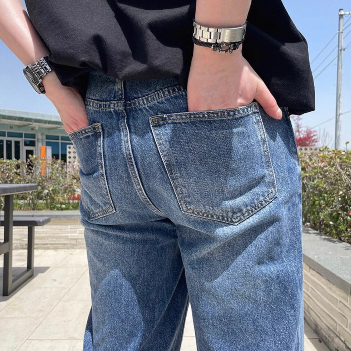 Retro Ripped Loose Jeans