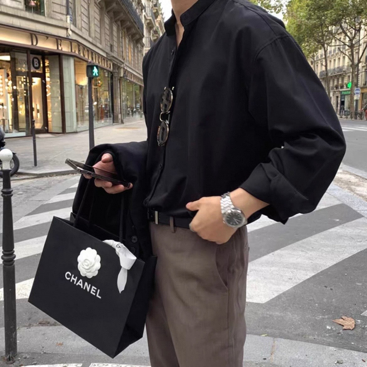 Breezy Casual Long-Sleeve Shirt