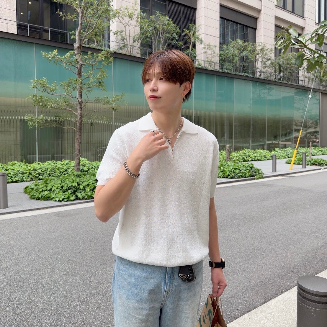 Breezy Knit Short-Sleeve Shirt