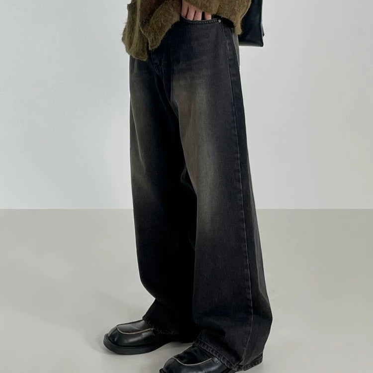 Korean Loose Wide-Leg Jeans