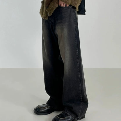 Korean Loose Wide-Leg Jeans